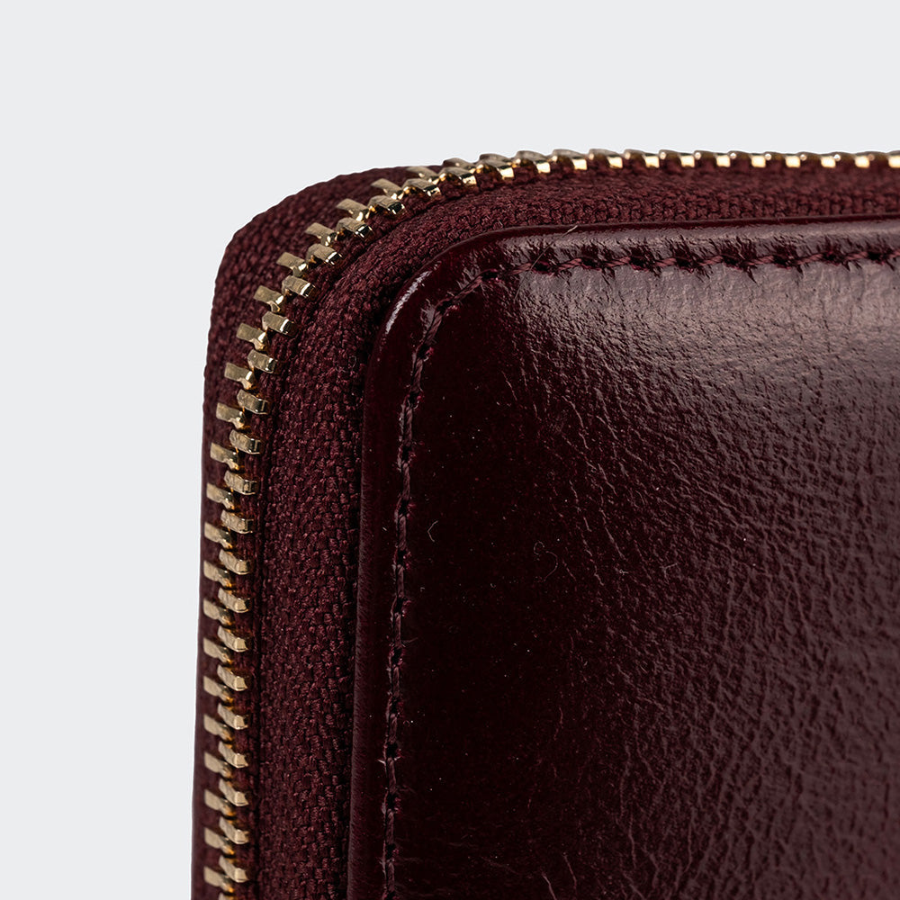 5111 Women Large Leather Wallet With Dual Compartments