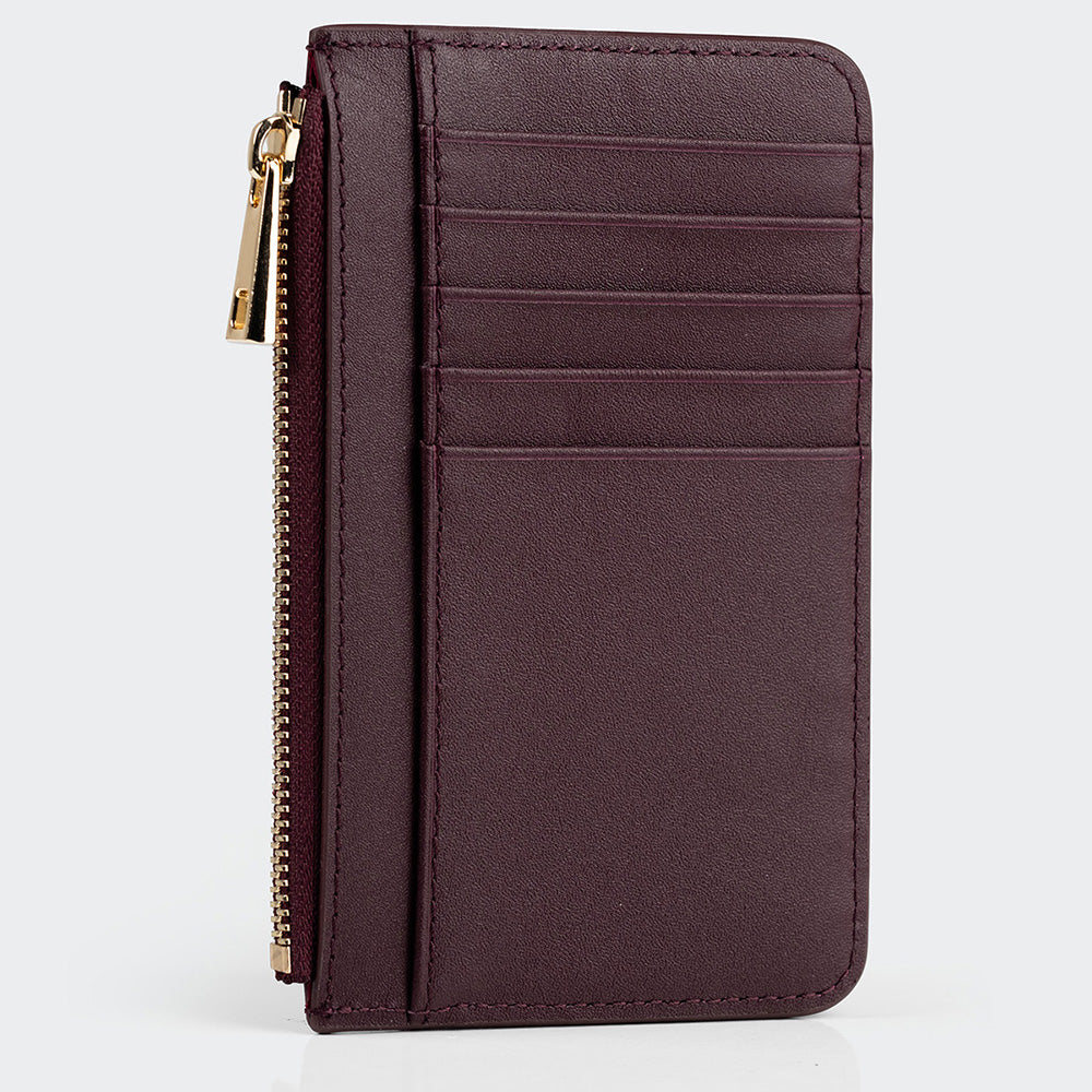 5507 Women Leather Card Holder With Zipper
