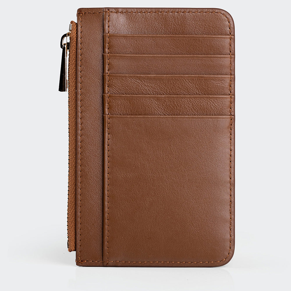 5507 Women Leather Card Holder With Zipper