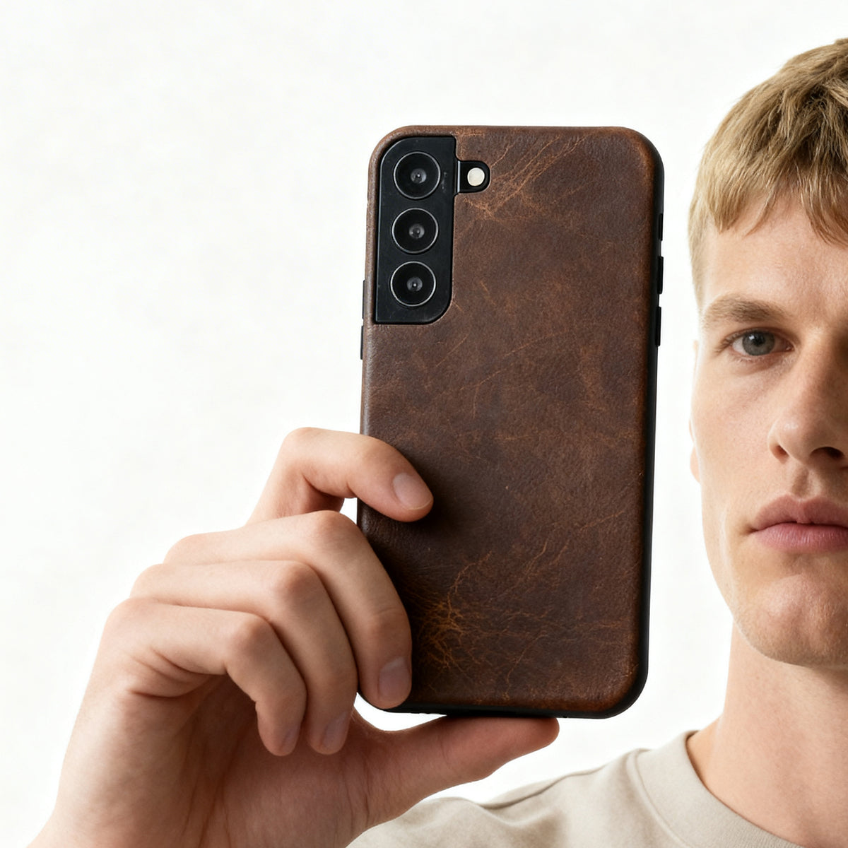 Samsung Galaxy S22 Leather Back Cover UJ