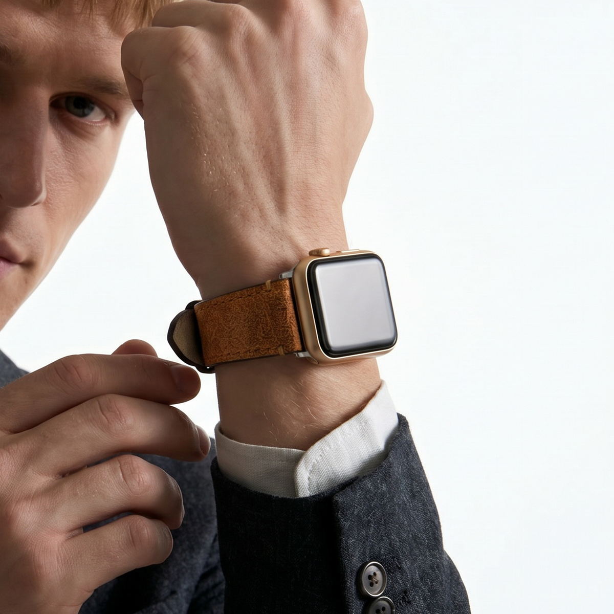 BA7 Apple Watch Leather Band