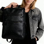 Hidden Castle Leather Laptop Backpack
