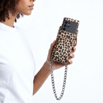 Handmade Leather Wallet Phone Case Crossbody Bag with Chain (Cadenza)