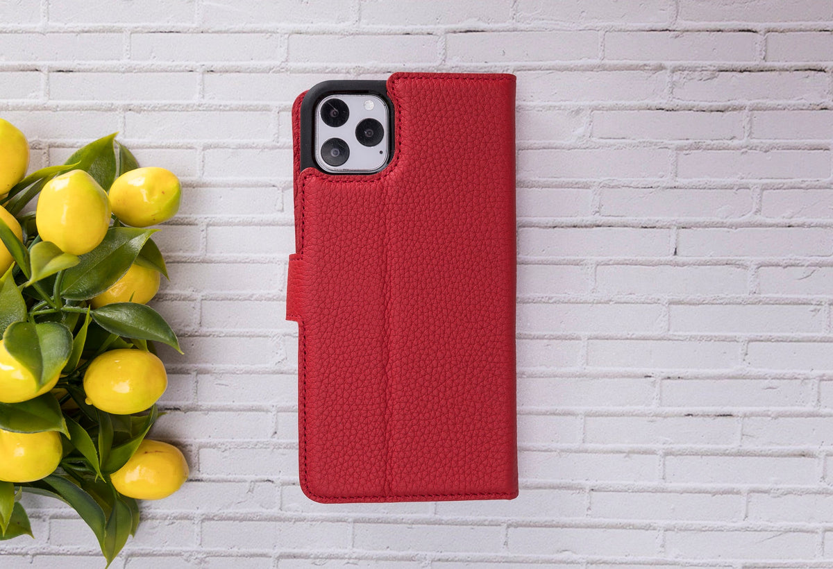 Apple iPhone 11 Series Compatible Leather Wallet Case