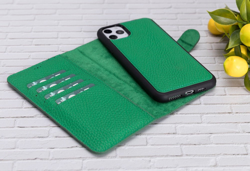 Apple iPhone 11 Series Compatible Leather Wallet Case