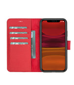 Apple iPhone 11 Series Compatible Leather Wallet Case
