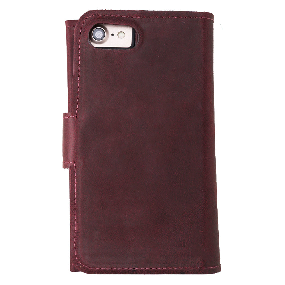 Apple iPhone 7-8 Series Leather Wallet Case Santa