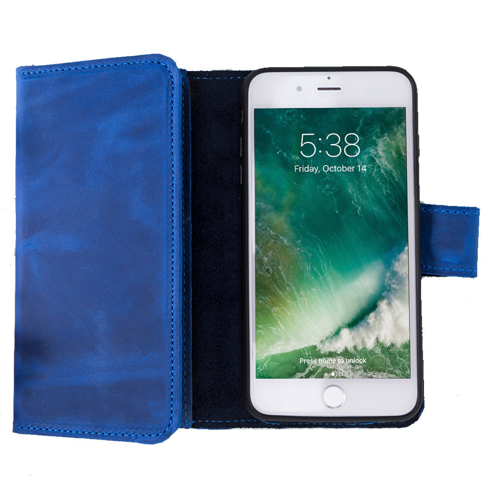 Apple iPhone 7-8 Series Leather Wallet Case Santa