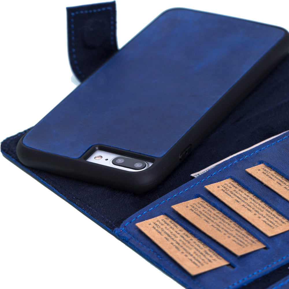 Apple iPhone 7-8 Series Leather Wallet Case Santa