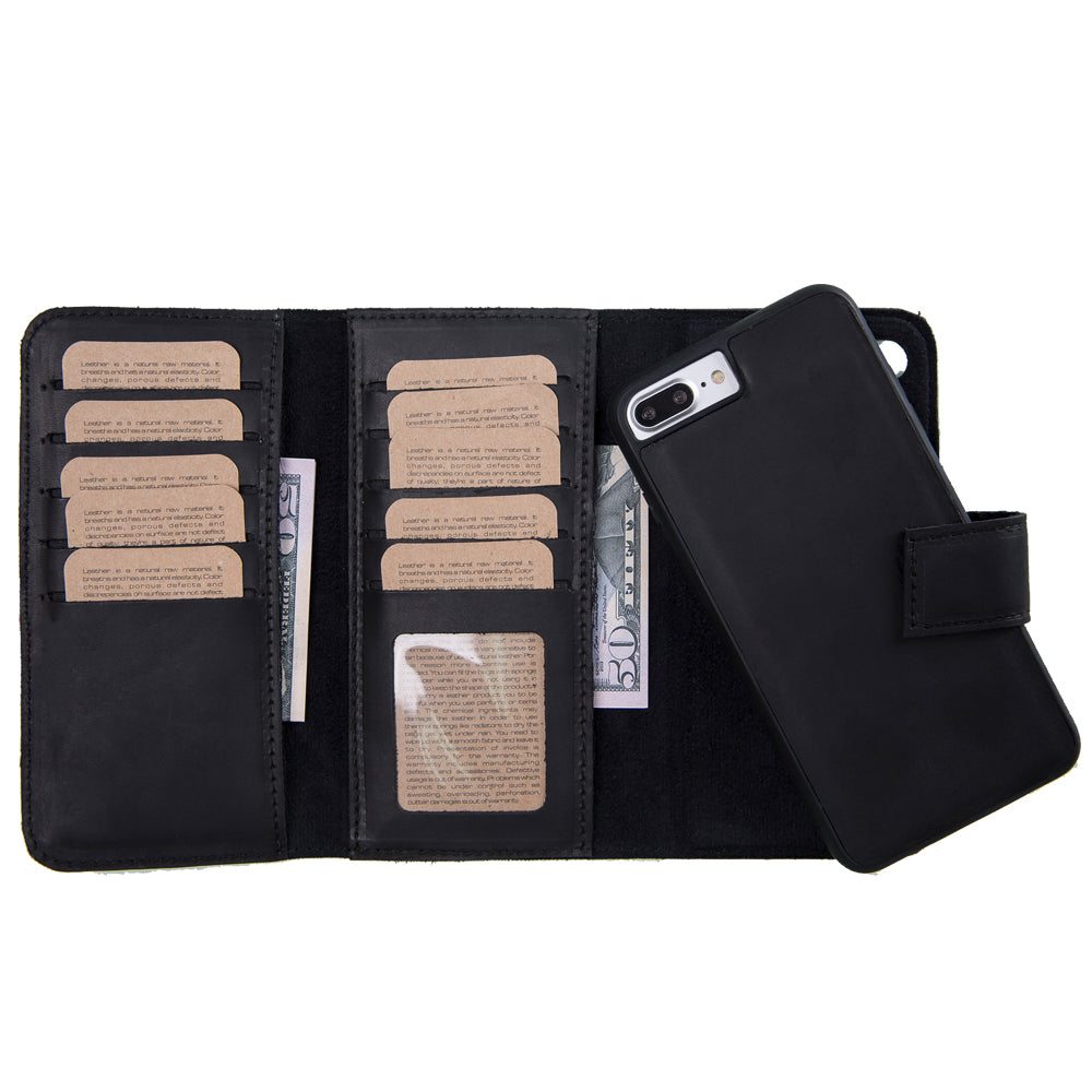 Apple iPhone 7-8 Series Leather Wallet Case Santa