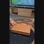 Leather Zippered Multi-Purpose Accessory Bag