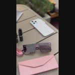Leather Glasses Case Stylish Eyewear Protection (Optura)