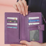 Hanger Leather Wallet – with Phone Compartment, Card Slots & Coin Pocket (Calista)
