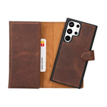 Samsung Galaxy S23 Ultra Leather Wallet Case Santa