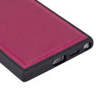 Leather Samsung Galaxy S24, Plus and Ultra Case, Suede Interior, Wireless Charge, Magnetic (Aurora)